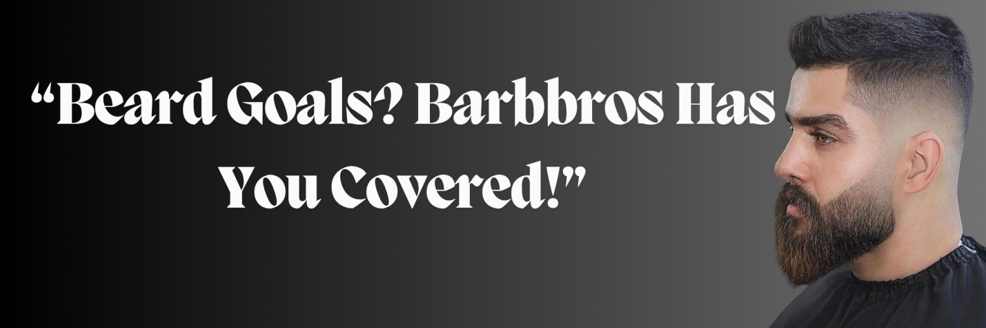 Professional beard styling with fade at BarbBros Gents Salon