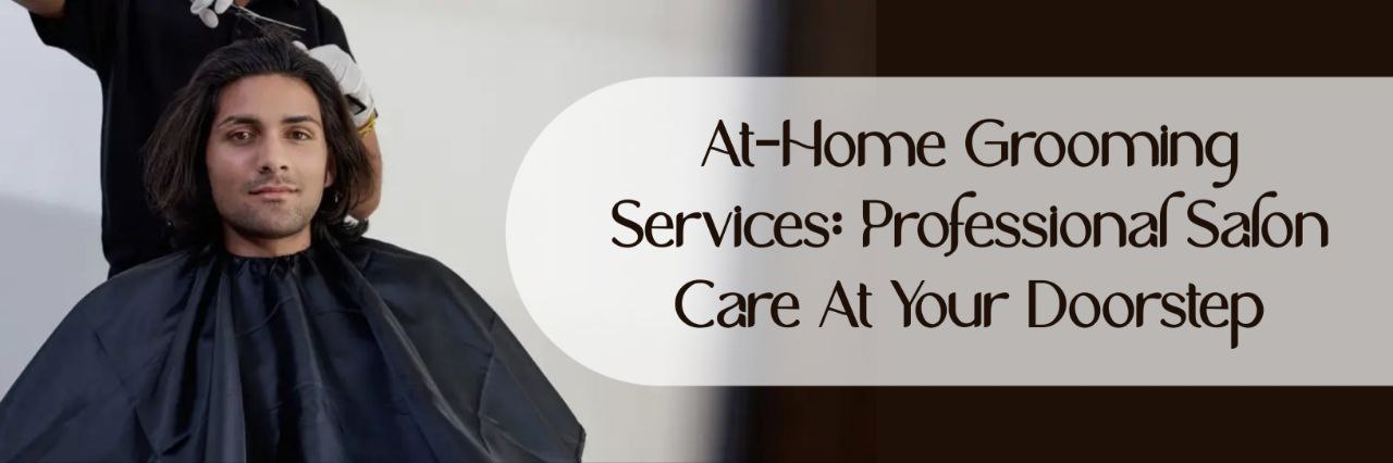 Barber providing home haircut service in Dubailand