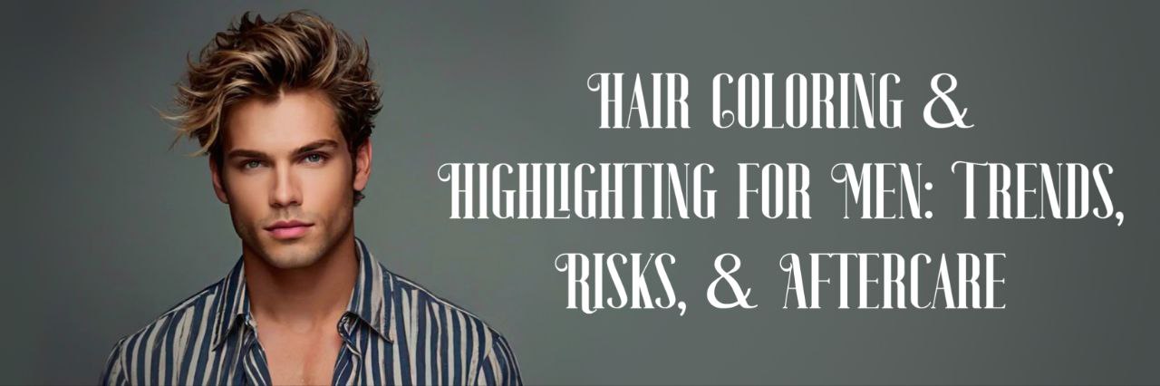 Professional hair coloring for men at BarbBros Gents Salon Dubailand, Dubai