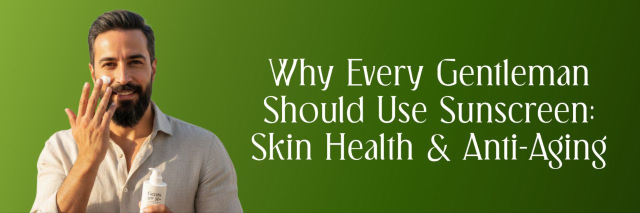 Anti-aging and sun protection facial treatment for men
